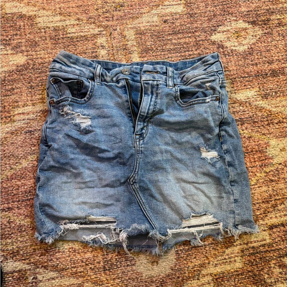 Super stretch Jean mini skirt